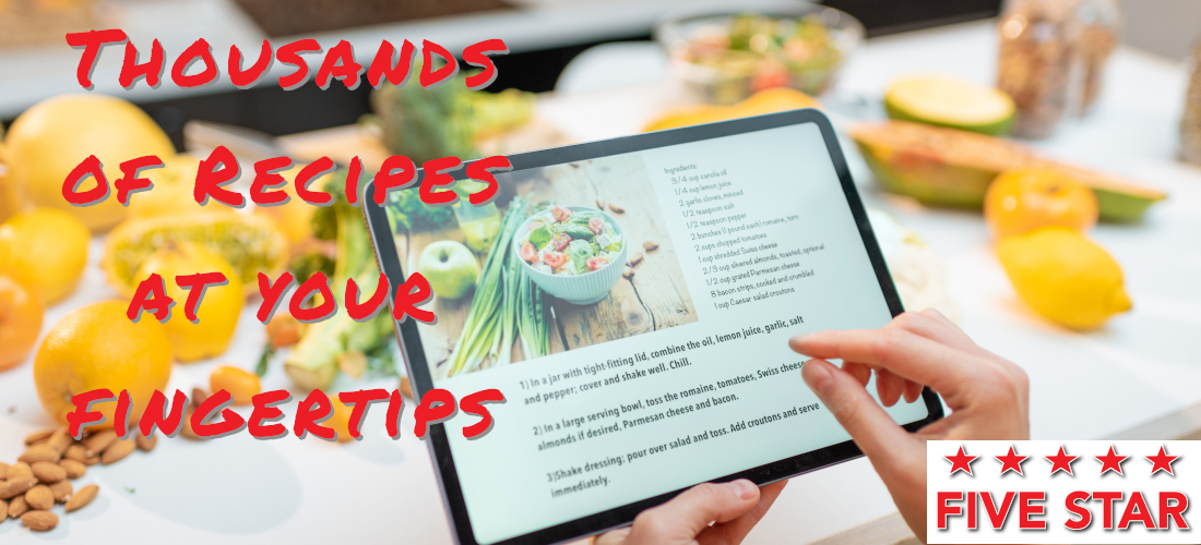 Thousands of Recipes at your Fingertips